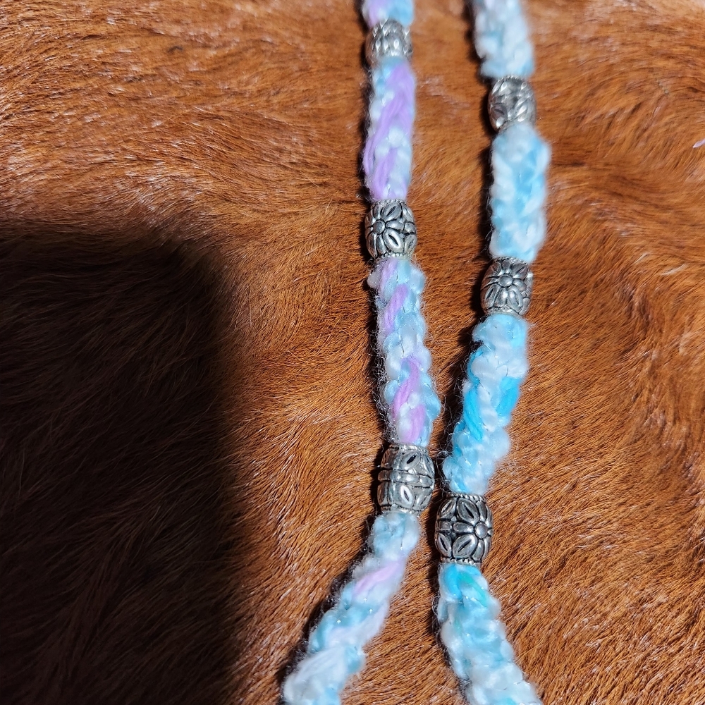 Blue gem necklace
